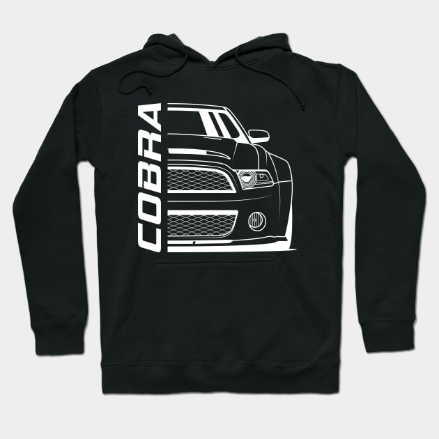 Front Racing Stang Cobra GT 500 Hoodie by GoldenTuners